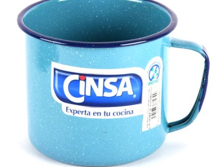 WHOLESALE CINSA ENAMEL STEEL CUP #12 SOLD BY CASE For Sale