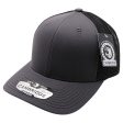 PB222-CHARCOAL-BLACK CAMBRIDGE TRUCKER HAT Cheap