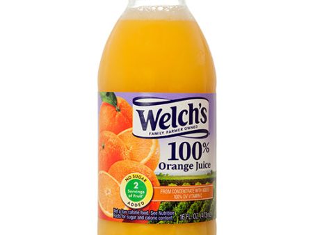 WHOLESALE WELCH S 100% 16 OZ ORANGE JUICE SOLD BY CASE Supply