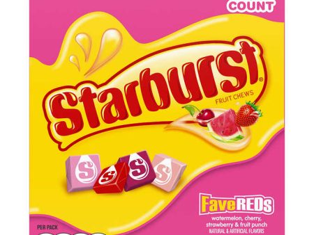 Starburst Fruit Chews FaveReds, 2.07oz 24ct Supply