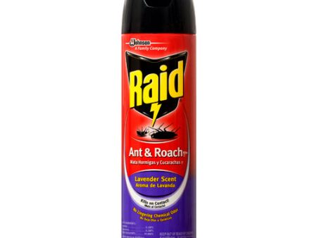 WHOLESALE RAID ANT & ROACH LAVENDER SCENT 17.5 OZ SOLD BY CASE Hot on Sale