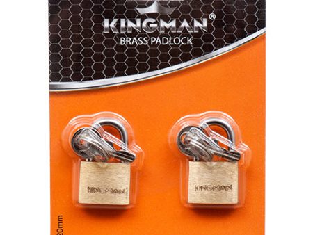 WHOLESALE KINGMAN BRASS PADLOCK 2 X 20MM #075060 SOLD BY CASE Online