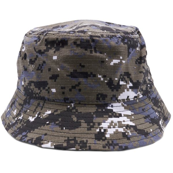 PB183 [B.D.CAMO] PLAIN WASHED COTTON FISHERMAN BUCKET HATS on Sale