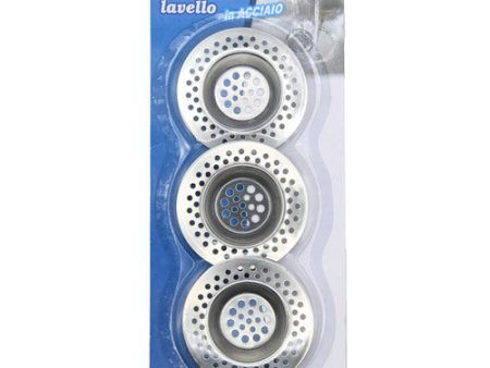 WHOLESALE METAL SINK STRAINER 3PK SOLD BY CASE For Discount