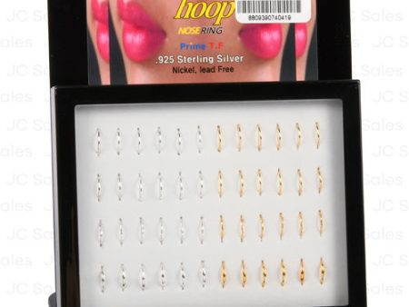 WHOLESALE NOSERING HOOP GOLD & SILVER SOLD BY CASE Discount