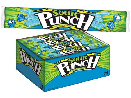 Sour Punch Blue Raspberry Straws, 2oz 24ct Online Hot Sale