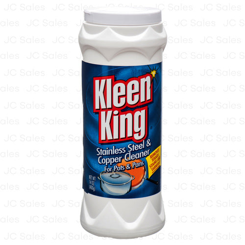 WHOLESALE KLEEN KING STAINLESS STEEL & COPPER CLEANER 14 OZ SOLD BY CASE Online Sale