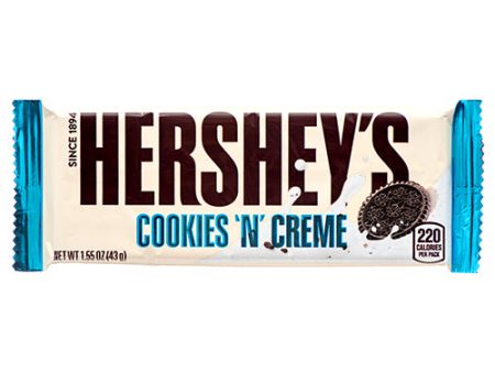 WHOLESALE HERSHEYS COOKIES & CREAM 1.55 OZ SOLD BY CASE Online now