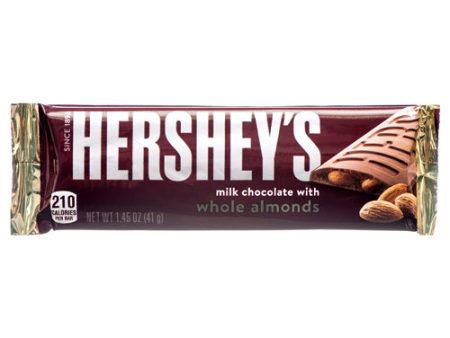 WHOLESALE HERSHEYS CHOCO  W ALMONDS 1.45 OZ SOLD BY CASE Fashion