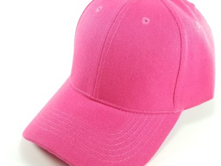 PB128 [H.PINK] HOOK AND LOOP BACKSTRAP WITH ACRYLIC CURVED CAPS For Sale