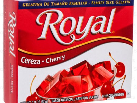 WHOLESALE ROYAL GELATIN CHERRY 2.8 OZ SOLD BY CASE For Cheap