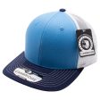 PB222T-SKY-WHITE-NAVY CAMBRIDGE TRUCKER HAT Cheap