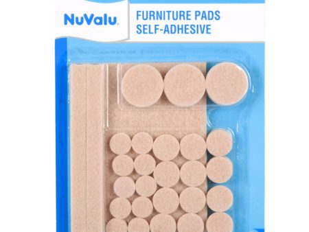 WHOLESALE NUVALU FURNITURE PADS 38PC SIZE ASST W BLISTER SOLD BY CASE Cheap