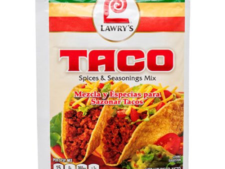 WHOLESALE LAWRY S TACO SEASONING MIX 1 OZ SOLD BY CASE Online