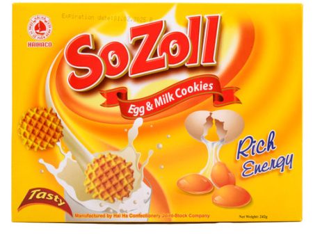 NEW WHOLESALE SOZOLL EGG & MILK COOKIES 242G SOLD BY CASE Online Sale