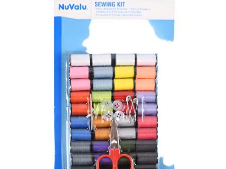 WHOLESALE NUVALU SEWING THREAD 49PCS SET W BLISTER SOLD BY CASE Online Hot Sale