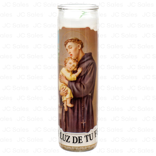 WHOLESALE VELADORA RELIGIOUS CANDLE SAN ANTONIO DE PADUA SOLD BY CASE Online Sale