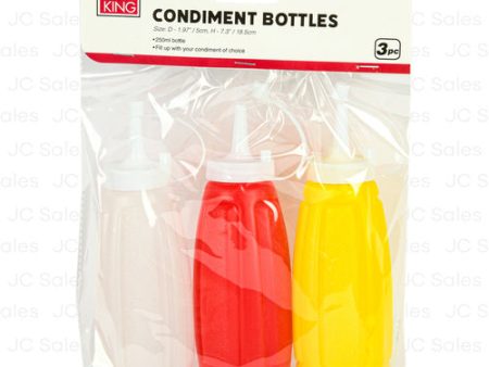 WHOLESALE TABLE KING CONDIMENT BOTTLE 3PCS SOLD BY CASE on Sale