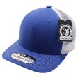 PB222-ROYAL-WHITE CAMBRIDGE TRUCKER HAT Discount