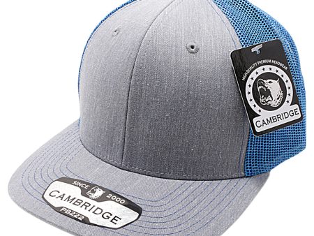 PB222H-HEATHER GRAY-ROY CAMBRIDGE TRUCKER HAT Hot on Sale