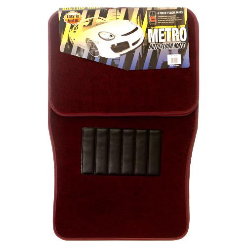 WHOLESALE AUTO MAT4PC BRONZ BURGUNDY #MT-100 SOLD BY CASE For Discount