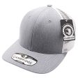 PB222H-HEATHER GRAY-WHITE CAMBRIDGE TRUCKER HAT For Cheap