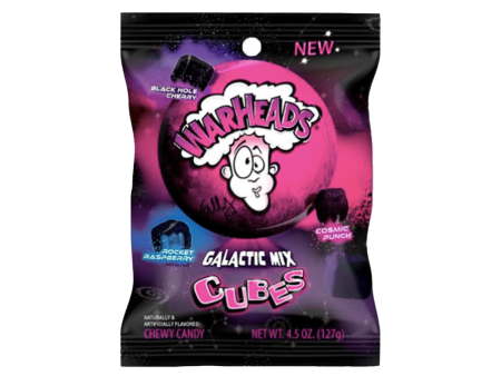 WARHEADS GALACTIC CUBES 4.5 OZ PEG BAG 12CT Online now