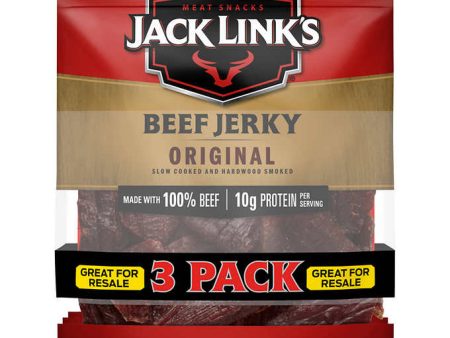 Jack Link s Beef Jerky Original, 3.25oz 3ct Supply