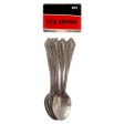 WHOLESALE TABLE KING TEA SPOON 8PC STAINLESS STEEL 5 W DESIGN #011245 SOLD BY CASE Online Hot Sale