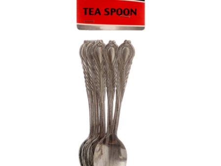 WHOLESALE TABLE KING TEA SPOON 8PC STAINLESS STEEL 5 W DESIGN #011245 SOLD BY CASE Online Hot Sale