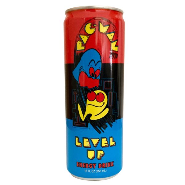 Pac-Man Level Up Energy Drink, 12oz 12ct For Sale