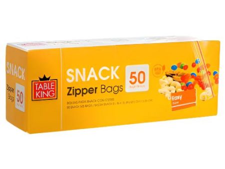 WHOLESALE TABLE KING SNACK ZIPPER BAG 50CT SOLD BY CASE Fashion