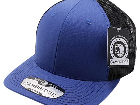 PB222-ROYAL-BLACK CAMBRIDGE TRUCKER HAT Online Sale