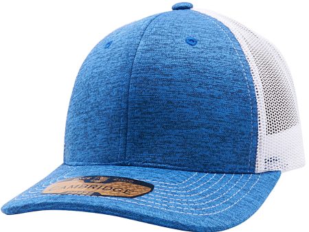 PB227 [ROYAL WHITE] SPACE DYED MESH TRUCKER HATS Fashion