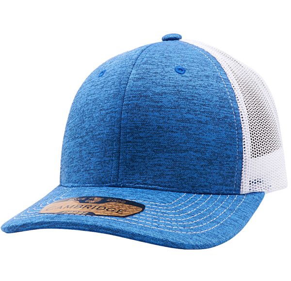 PB227 [ROYAL WHITE] SPACE DYED MESH TRUCKER HATS Fashion