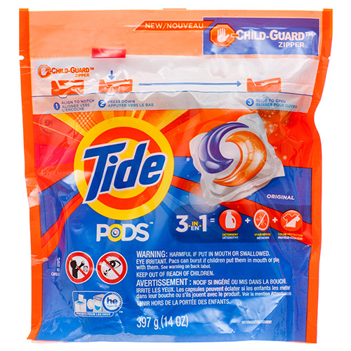 WHOLESALE TIDE PODS 3 IN 1 ORIGINAL 16 CT SOLD BY CASE For Sale