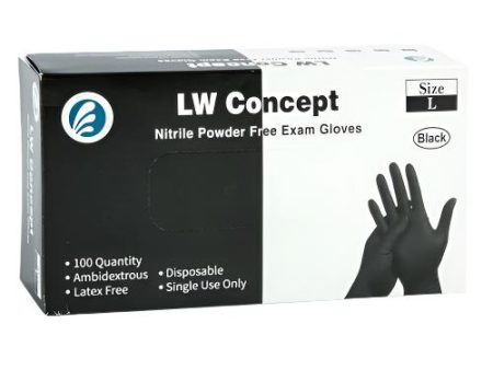 WHOLESALE DISPOSABLE GLOVES NITRILE EXAM BLK SIZE LARGE SOLD BY CASE Sale