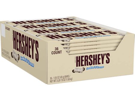 Hershey s Cookies N  Creme, 1.55oz 36ct Online now