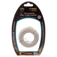 WHOLESALE TELEPHONE EXTENSION CORD 25FT WHT DBL BLISTER SOLD BY CASE Online Hot Sale