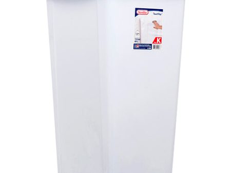 WHOLESALE STERILITE #8004 13GAL WASTEBASKET TOUCHTOP WHITE CLR SOLD BY CASE Sale