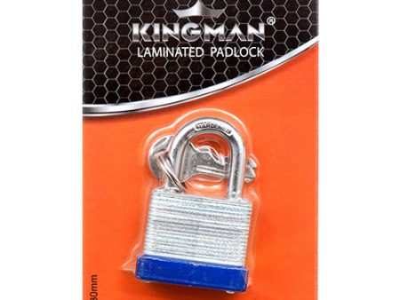 WHOLESALE KINGMAN LAMINATED PADLOCK 30MM W S. BLISTER #075063 SOLD BY CASE Online