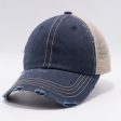 PB220 [NAVY KHAKI] PIGMENT VINTAGE MESH TRUCKER HATS Online Sale