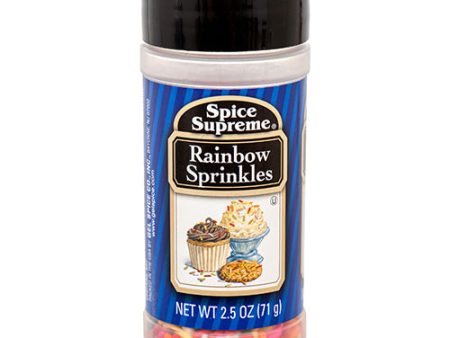 WHOLESALE RAINBOW SPRINKLES #SPICE SUPREME 2.5 OZ SOLD BY CASE Online Sale