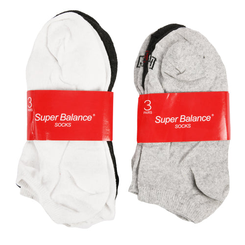 WHOLESALE SUPER BALANCE 3PK WOMEN SOCKS SOLID ASST COLOR SOLD BY CASE Online Sale