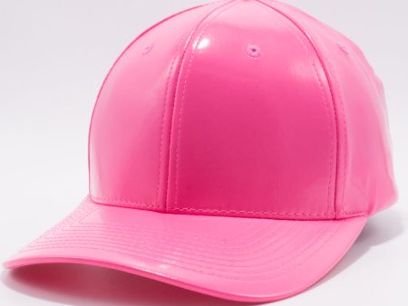 PB232R [PINK] ENAMEL PU SNAP BACK HAT Online