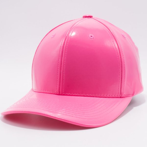 PB232R [PINK] ENAMEL PU SNAP BACK HAT Online