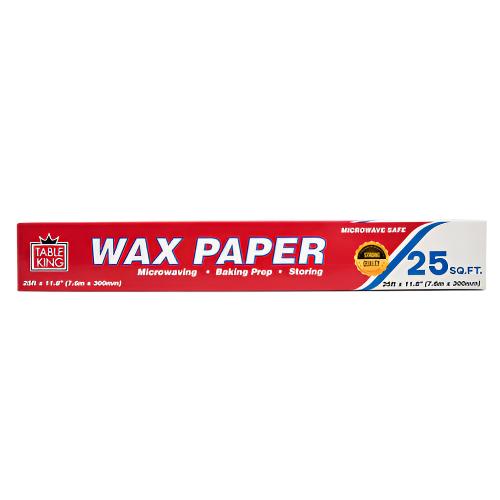 WHOLESALE TABLE KING WAX PAPER 25 SQ FT SOLD BY CASE Supply