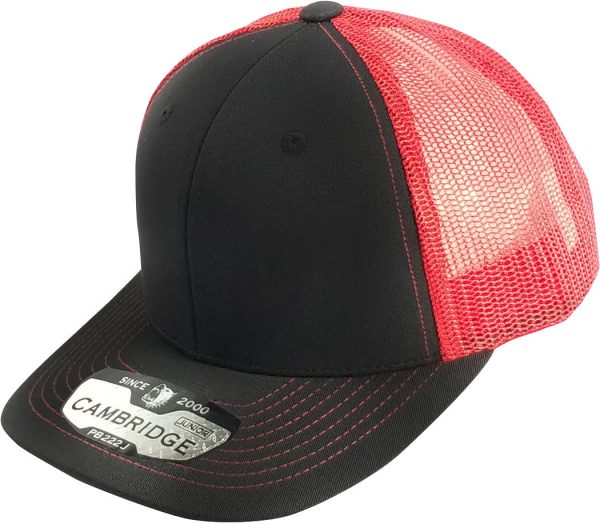 PB222J KIDS TRUCKER HAT [BLACK RED] Cheap