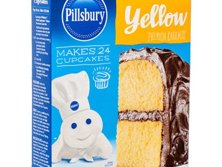 WHOLESALE PILLSBURY CAKE MIX 15.25 OZ YELLOW SOLD BY CASE Online Sale