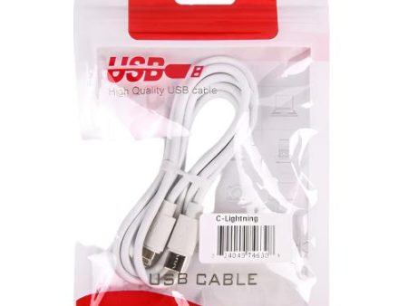 WHOLESALE TYPE-C TO IPHONE CHARGER WHITE SOLD BY CASE For Cheap